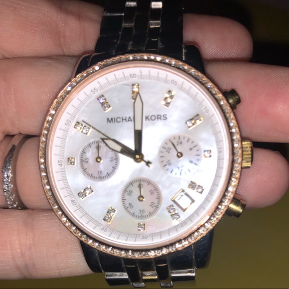 Women's Michael Kors Two Toned Watch - Picture 5 of 7